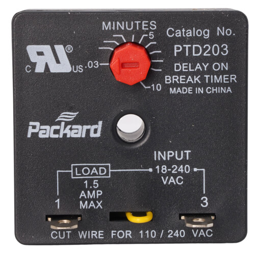 Main product image of Adjustable Delay on Break Timer (6 Sec. to 10 Min.)