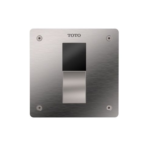 Main product image of TET3LB31#SS Ecopower Touchless 1.28 GPF High Efficiency Concealed Toilet Flushometer Valve for Back Spud w/ 4" x 4" Cover Plate, Stainless Steel