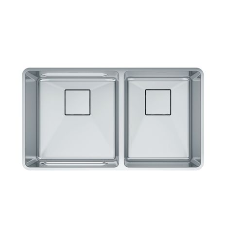 Pescara 32" x 18" 18 Gauge Stainless Steel Undermount Double Bowl Kitchen Sink, PTX160-31