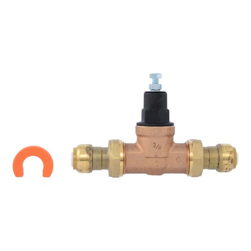 Main product image of 3/4" EB45 SharkBite Push-To-Connect Double Union Pressure Regulating Valve, Poly Top (Lead Free)