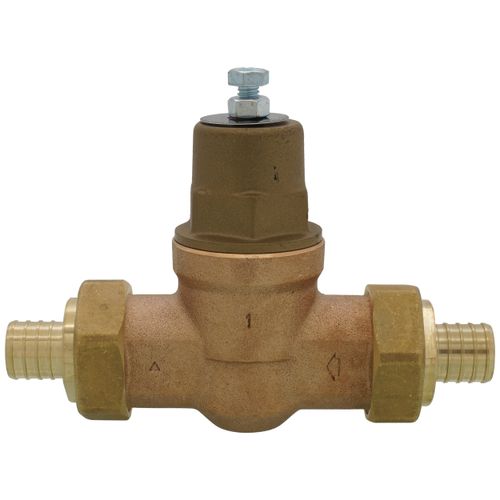 Main product image of 1" EB45 Double Union PEX Crimp Pressure Regulating Valve, Metal Top (Lead Free)