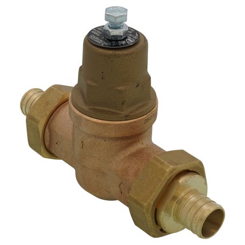 Main product image of 1" EB45 Double Union PEX Crimp Pressure Regulating Valve, Metal Top (Lead Free)
