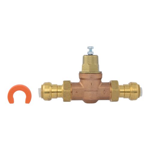 Main product image of 1" EB45 SharkBite Push-To-Connect Double Union Pressure Regulating Valve, Poly Top (Lead Free)