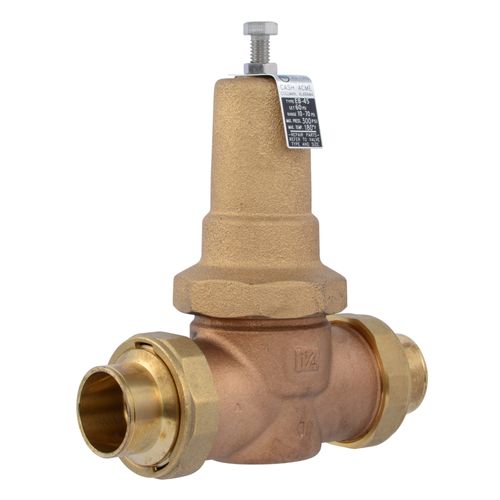 Main product image of 1-1/4" EB45 Double Union Sweat Pressure Regulating Valve, Metal Top (Lead Free)