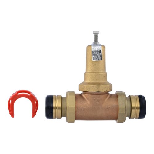 Main product image of 1-1/2" EB45 SharkBite Push-To-Connect Double Union Pressure Regulating Valve, Metal Top (Lead Free)