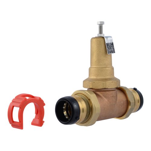 Main product image of 1-1/2" EB45 SharkBite Push-To-Connect Double Union Pressure Regulating Valve, Metal Top (Lead Free)