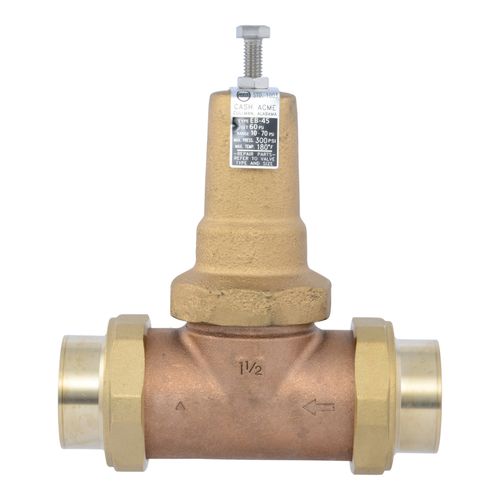 Main product image of 1-1/2" EB45 Double Union Threaded Pressure Regulating Valve, Metal Top (Lead Free)