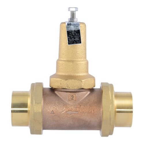 Main product image of 2" EB45 Double Union Sweat Pressure Regulating Valve, Metal Top (Lead Free)