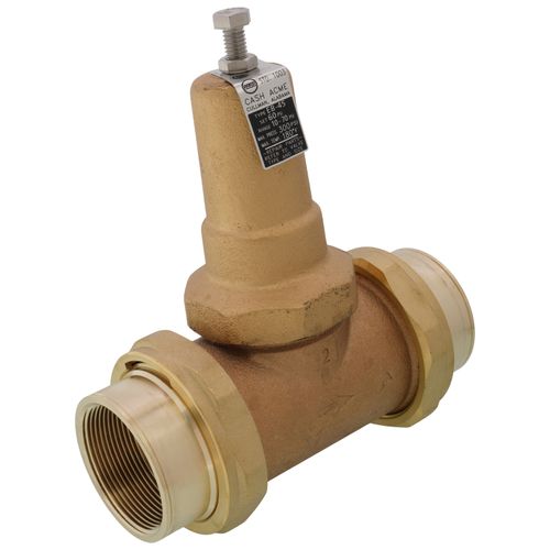 Main product image of 2" EB45 Double Union Threaded Pressure Regulating Valve, Metal Top (Lead Free)