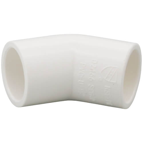 Main product image of 1/2" PVC Sch. 40 45-Degree Elbow