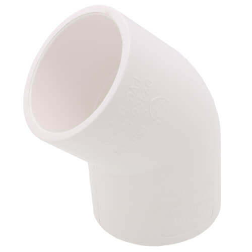 Main product image of 1-1/2" PVC Sch. 40 45-Degree Elbow