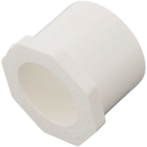 Main product image of 1-1/2" x 1" PVC Schedule 40 Spigot x Socket Bushing