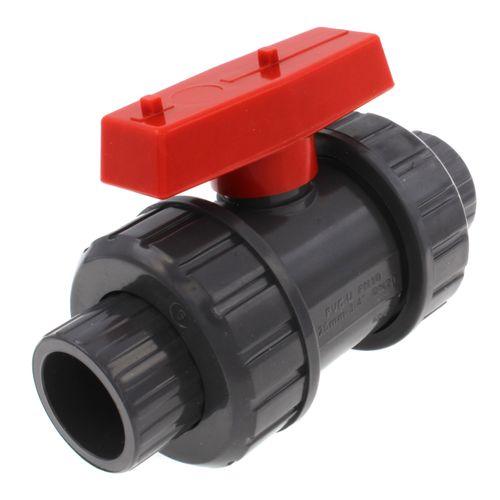 Main product image of 3/4" Gray PVC True Union Ball Valve
