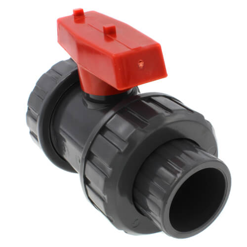 Main product image of 1" Gray PVC True Union Ball Valve