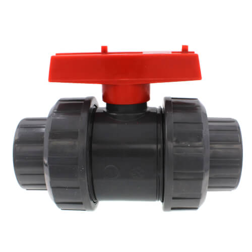 Main product image of 1-1/2" Gray Sch 40. PVC True Union Ball Valve