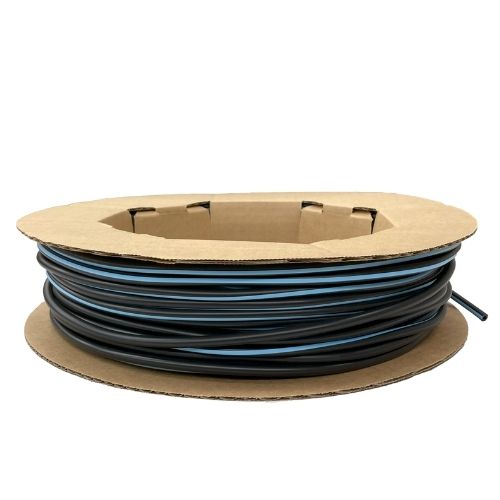 Main product image of 200' Black PVC Tubing w/ Blue Stripe