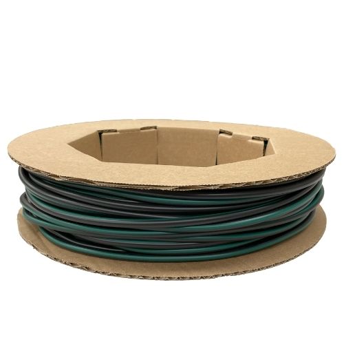 Main product image of 200' Black PVC Tubing w/ Green Stripe