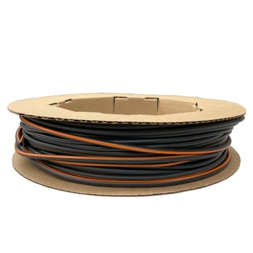 Main product image of 200' Black PVC Tubing w/ Orange Stripe