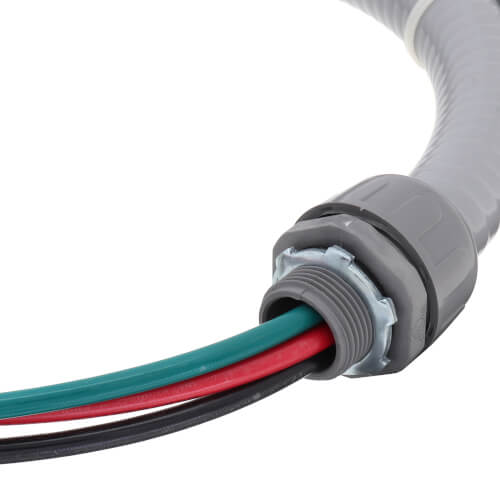 Main product image of 3/4" X 4' Whip with Non-Metallic Fitting (Straight X 90 Degree [#8 Wire])