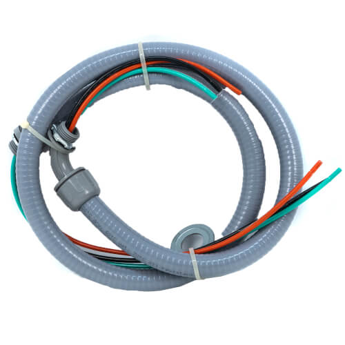 Main product image of 3/4" X 6' Whip with Non-Metallic Fitting (Straight X 90 Degree [#8 Wire])