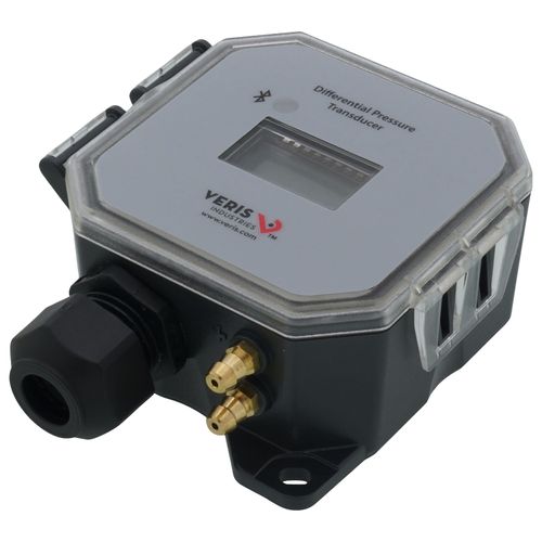 Main product image of Bluetooth Panel 3-Wire Dry Media Differential Pressure/Air Velocity Transducer w/ LCD Display (1 to 10" WG)