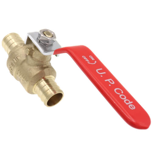 3/4" PEX Crimp DZR Brass Ball Valve (Lead Free)