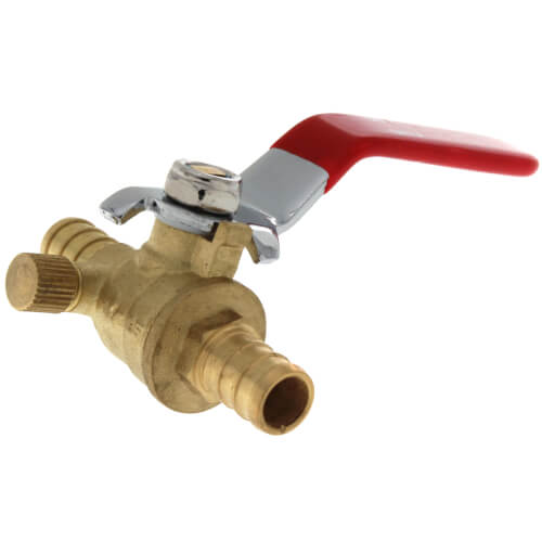Main product image of 1/2" PEX Full Port Ball Valve w/ Drain (Lead Free)