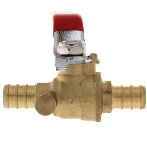 Main product image of 1/2" PEX Full Port Ball Valve w/ Drain (Lead Free)