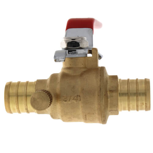 Main product image of 3/4" PEX Full Port Ball Valve w/ Drain (Lead Free)
