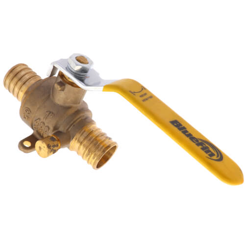 Main product image of 1" PEX Ball Valve w/ Waste Drain & Drop Ear Elbow (Lead Free)