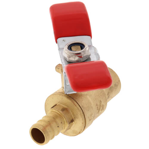Main product image of 1/2" PEX x 1/2" Sweat Ball Valve w/ T-Handle (Lead Free)