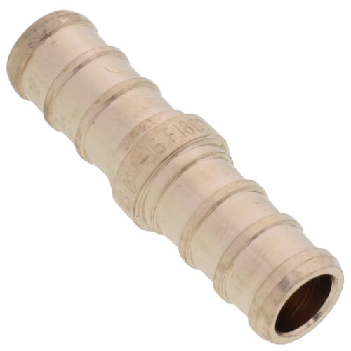 3/8" PEX x 3/8" PEX DZR Brass Coupling (Lead Free)