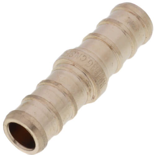 3/8" PEX x 3/8" PEX DZR Brass Coupling (Lead Free)