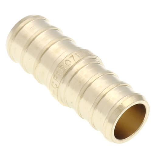 1/2" PEX x 1/2" PEX DZR Brass Coupling (Lead Free)