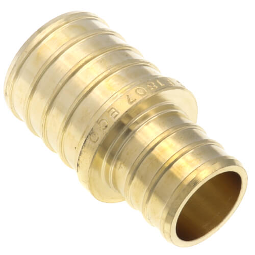 3/4" PEX x 1" PEX DZR Brass Coupling (Lead Free)
