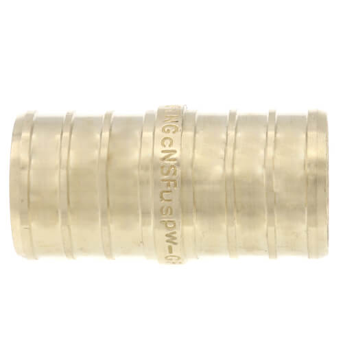 3/4" PEX x 3/4" PEX DZR Brass Coupling (Lead Free)