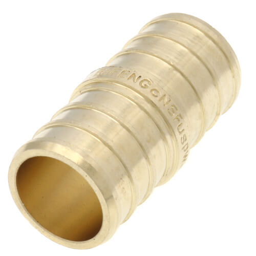 3/4" PEX x 3/4" PEX DZR Brass Coupling (Lead Free)