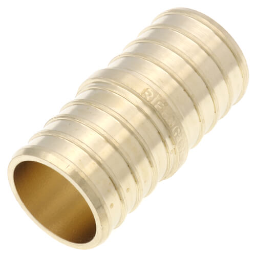 1" PEX x 1" PEX DZR Brass Coupling (Lead Free)