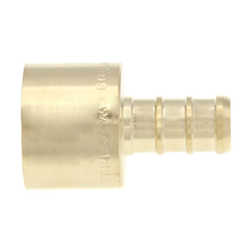 3/8" PEX x 1/2" Female Sweat Copper Pipe DZR Brass Adapter (Lead Free)