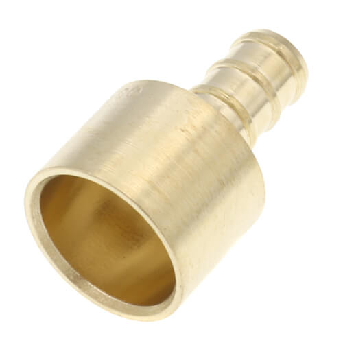 3/8" PEX x 1/2" Female Sweat Copper Pipe DZR Brass Adapter (Lead Free)