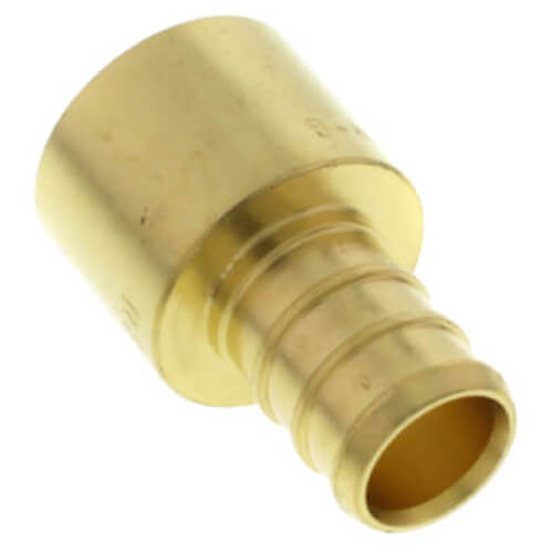 Main product image of 1/2" PEX x 1/2" Female Sweat Copper Pipe Brass Adapter (Lead Free)