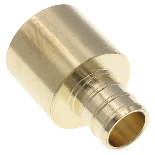 5/8" PEX x 3/4" Female Sweat Copper Pipe DZR Brass Adapter (Lead Free)