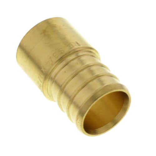 Main product image of 3/4" PEX x 1/2" Female Sweat Copper Pipe Brass Adapter (Lead Free)