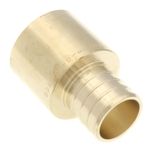 1" PEX x 1" Female Sweat Copper Pipe DZR Brass Adapter (Lead Free)
