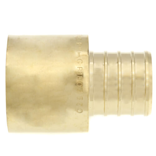 1" PEX x 1" Female Sweat Copper Pipe DZR Brass Adapter (Lead Free)