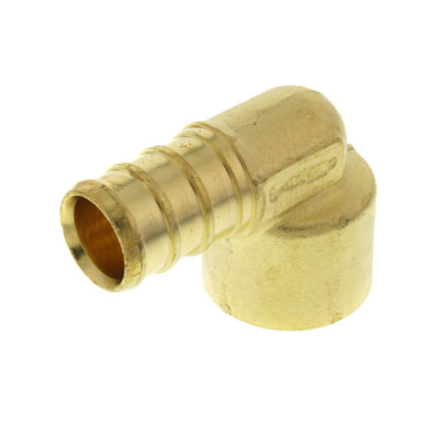Main product image of 1/2" PEX x 1/2" Copper Pipe Brass Elbow (Lead Free)