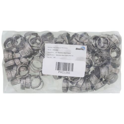 Main product image of 1/2" Stainless Steel Clamp (100/bag)