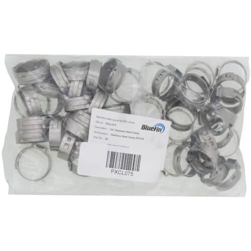 3/4" Stainless Steel Clamp (50/bag)