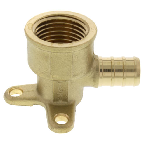 Main product image of 1/2" PEX x 1/2" NPT Brass Drop Ear Elbow (Lead Free)