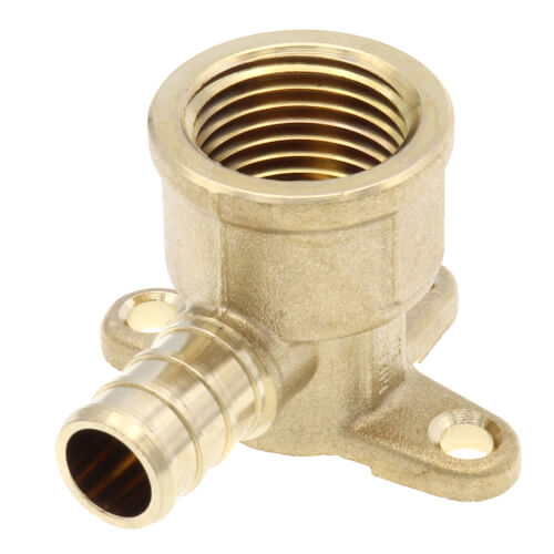 1/2" PEX x 1/2" NPT DZR Brass Drop Ear Elbow (Lead Free)